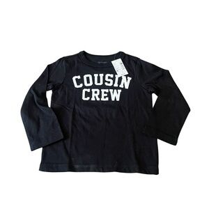 NWT The Children's Place Toddler Size 4T
Black Cousins Crew Long Sleeve T-Shirt